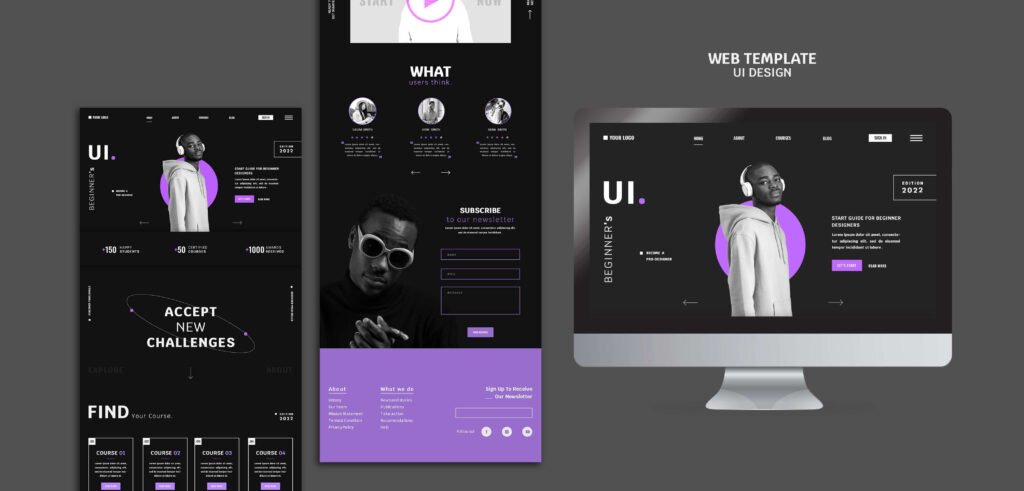 Mockups de sitios web personalizados con diseño UI moderno, visualmente impactantes - Exora