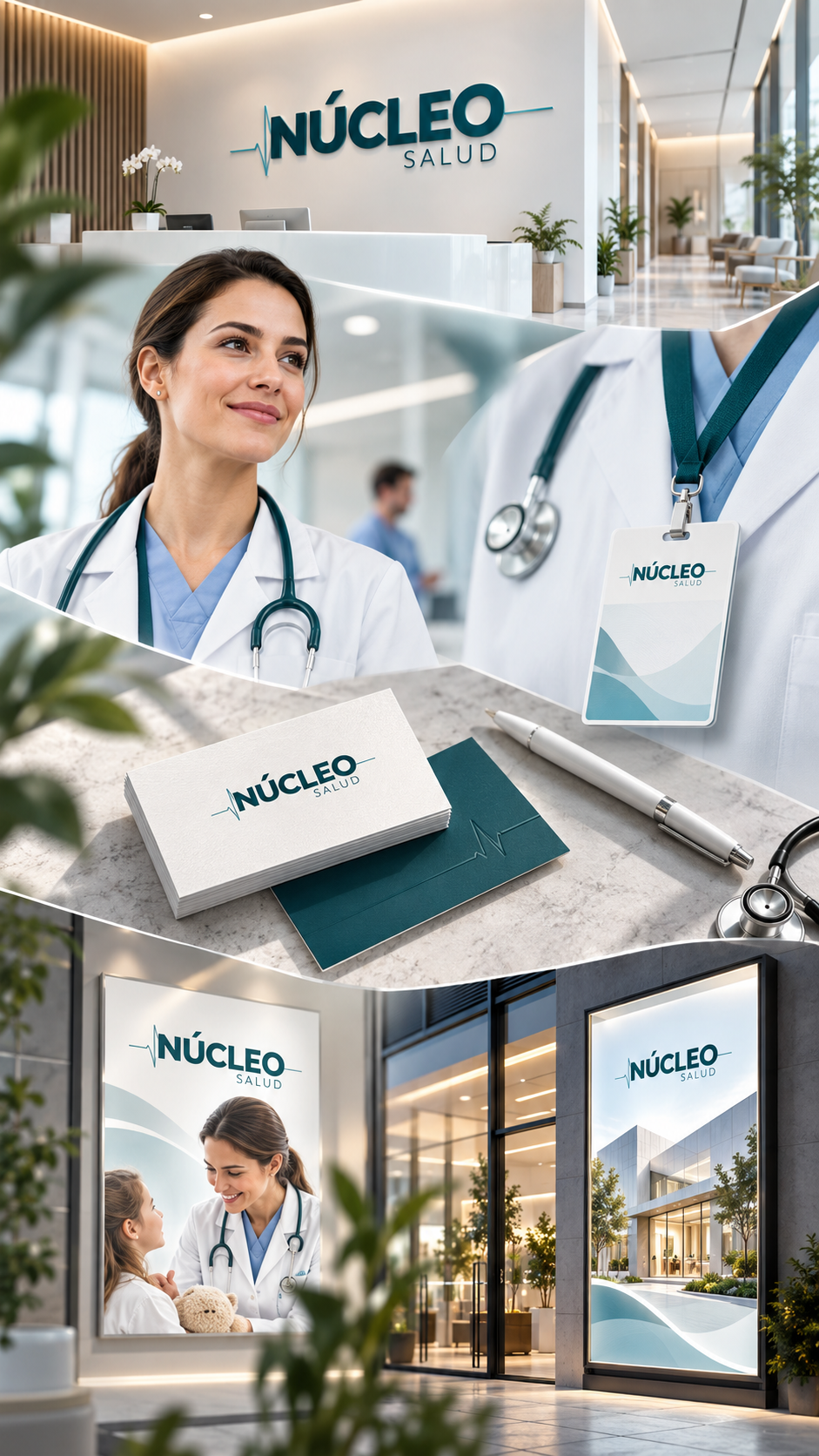 Núcleo Salud — identidad visual desarrollada por EXORA